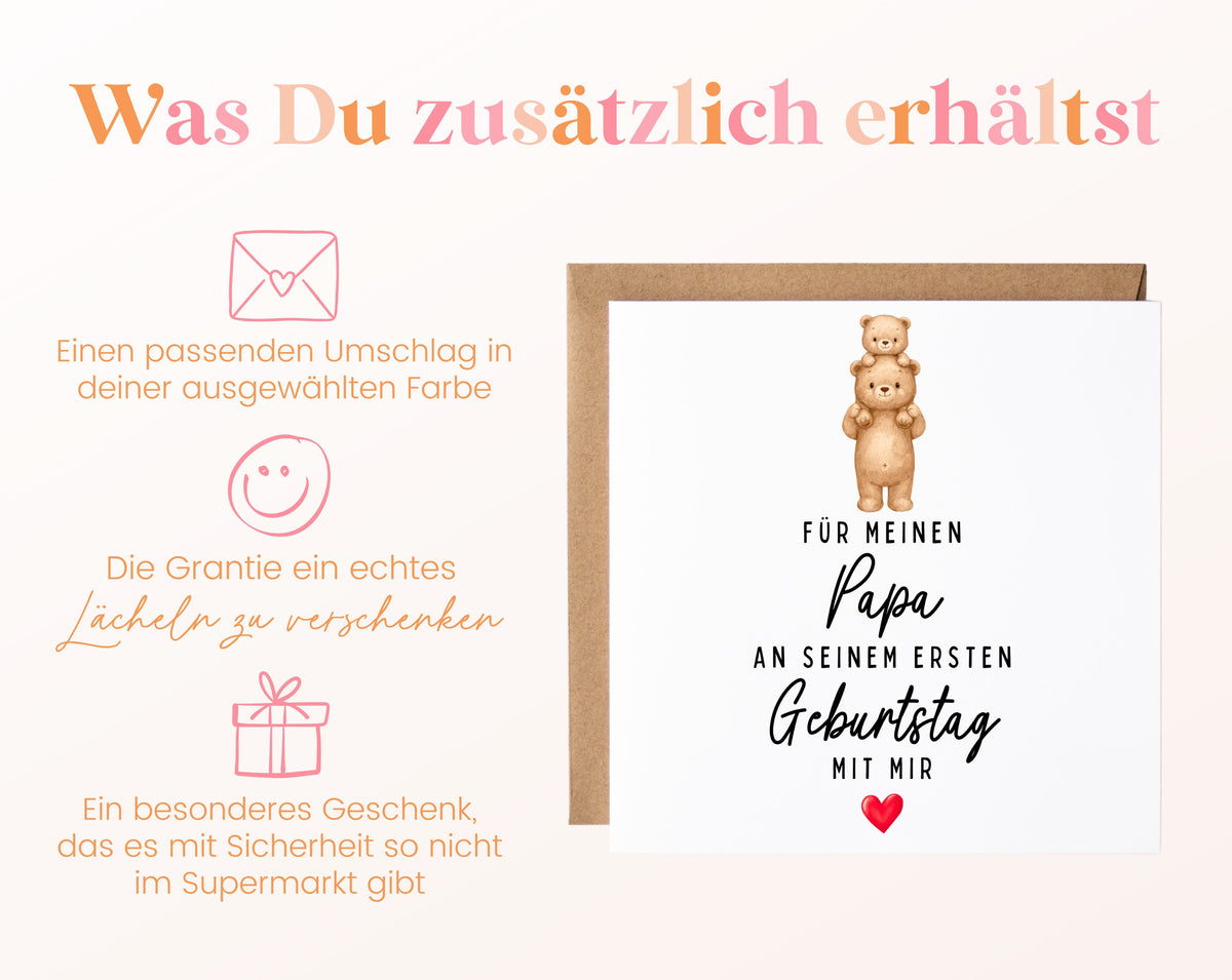Grußkarte mit passendem Umschlag