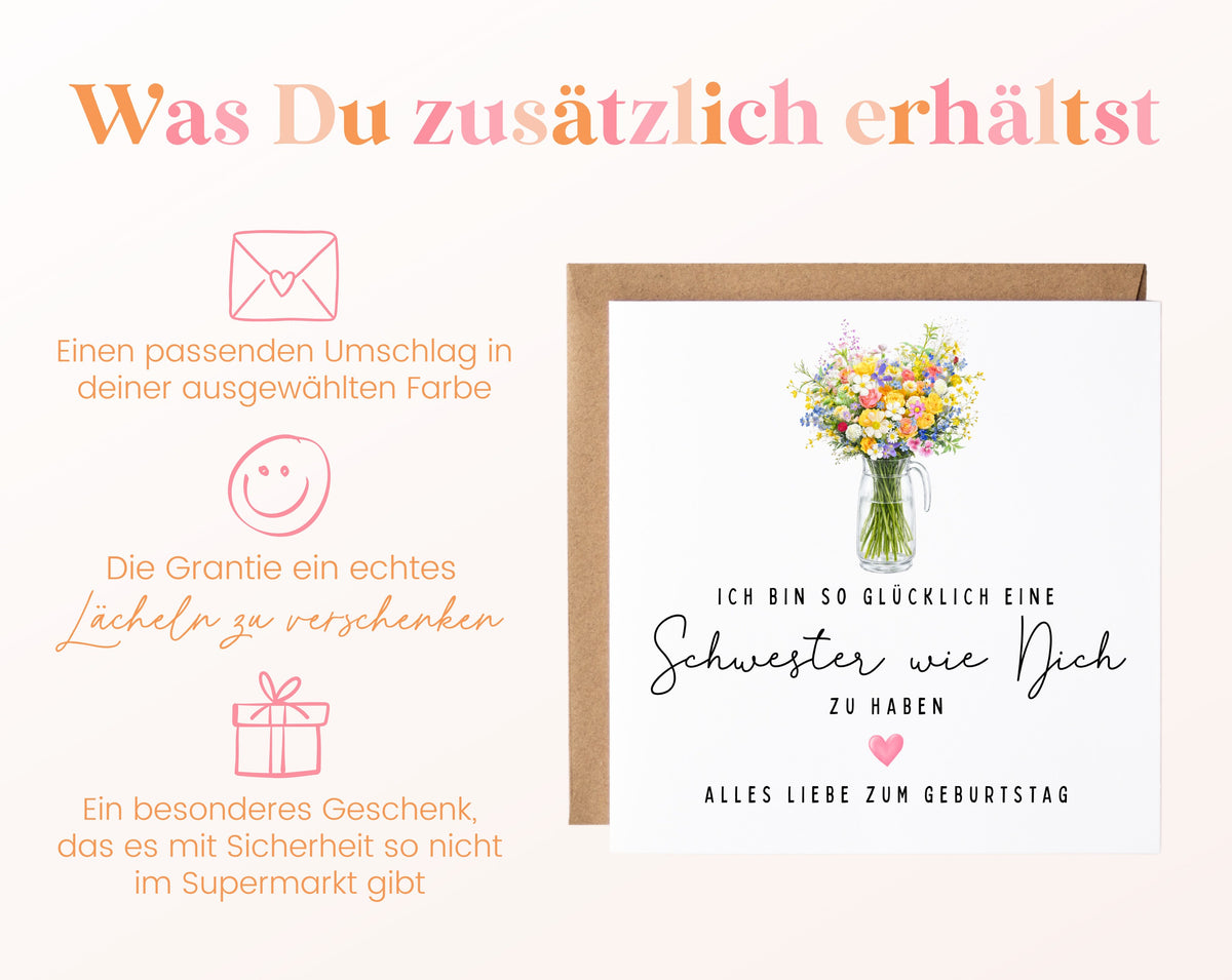 Grußkarte mit passendem Umschlag