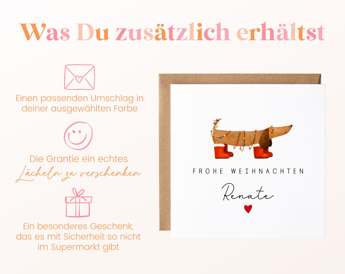 Personalisierbare Weihnachtskarte – Motiv 39