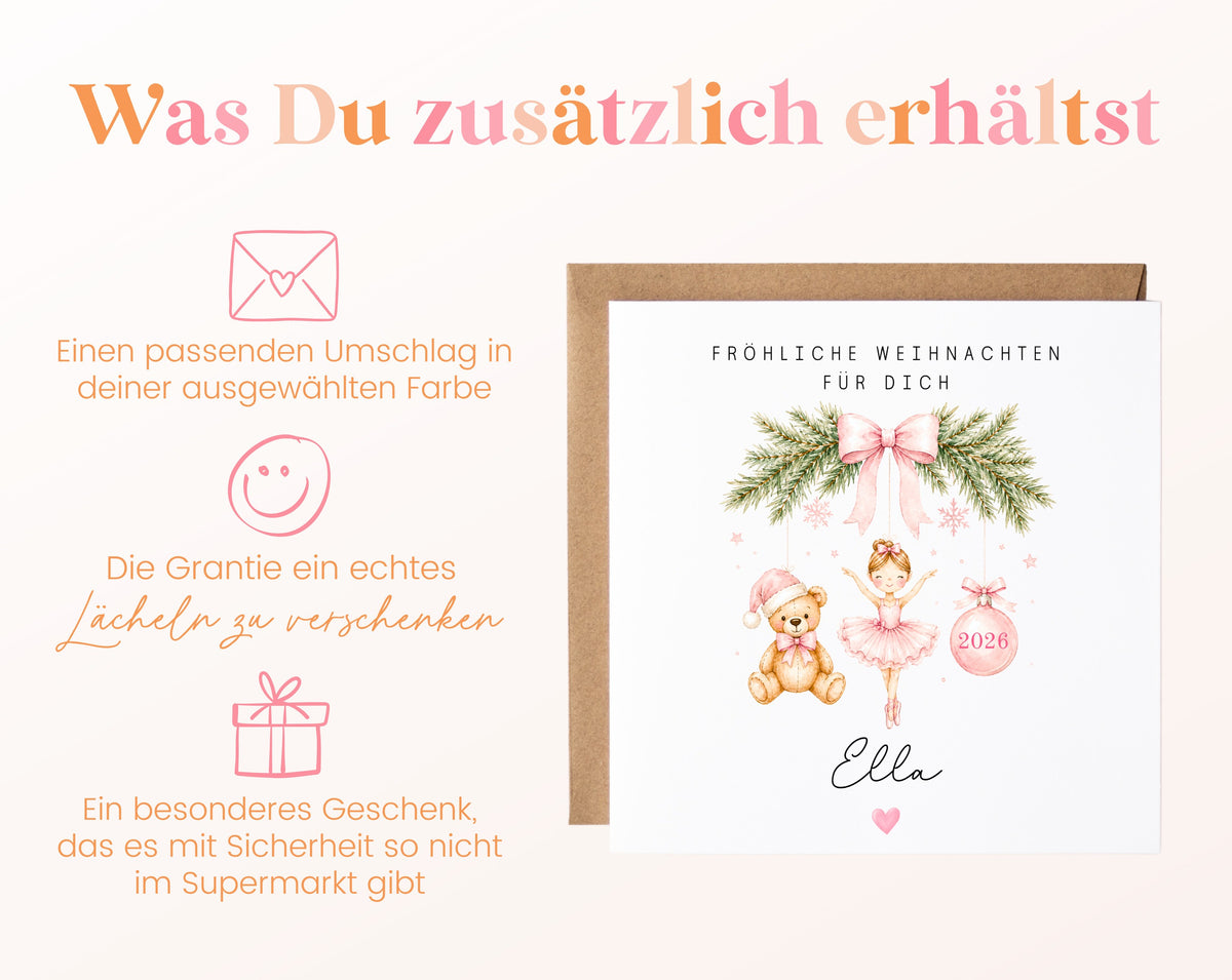 Personalisierbare Weihnachtskarte – Motiv 61