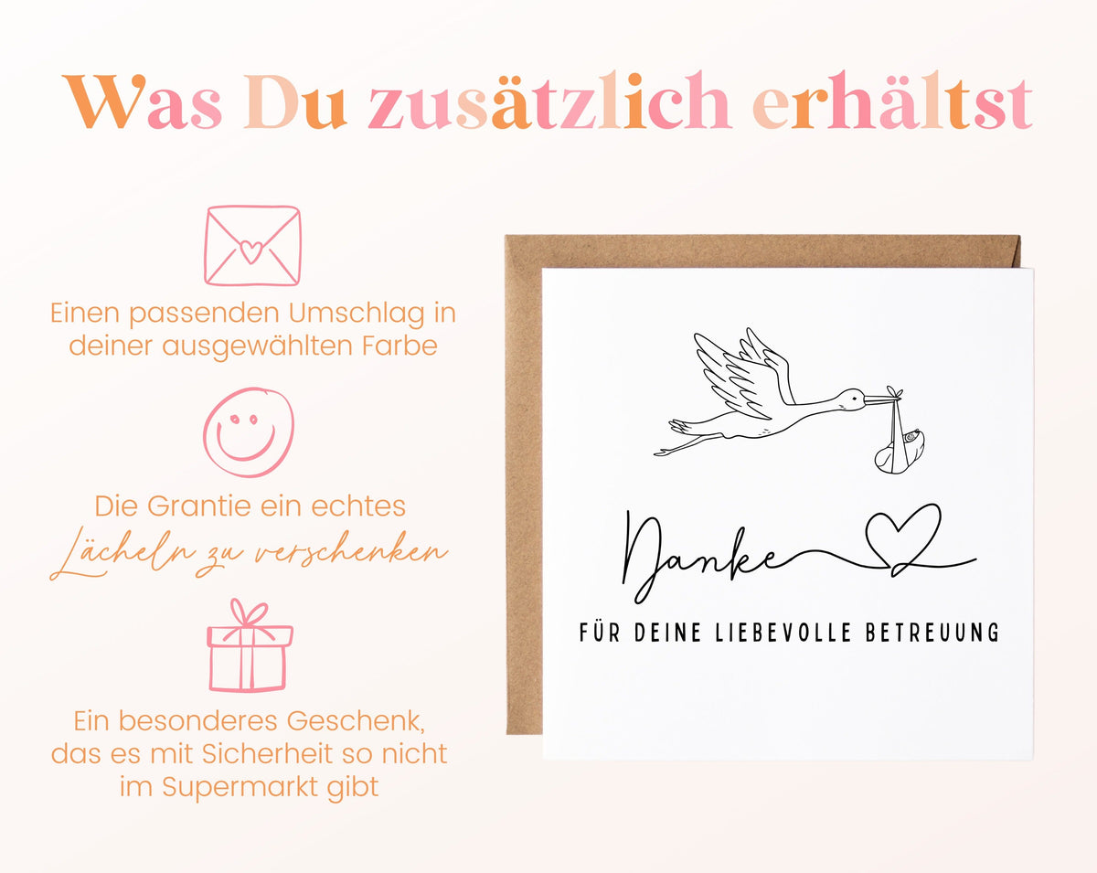Zusätzliche Informationen – Danke für deine liebevolle Betreuung – Storch