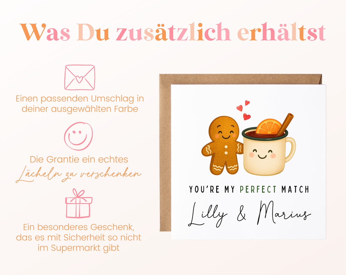 Weihnachtskarte Lebkuchen und Glühwein – Zusätzliche Informationen