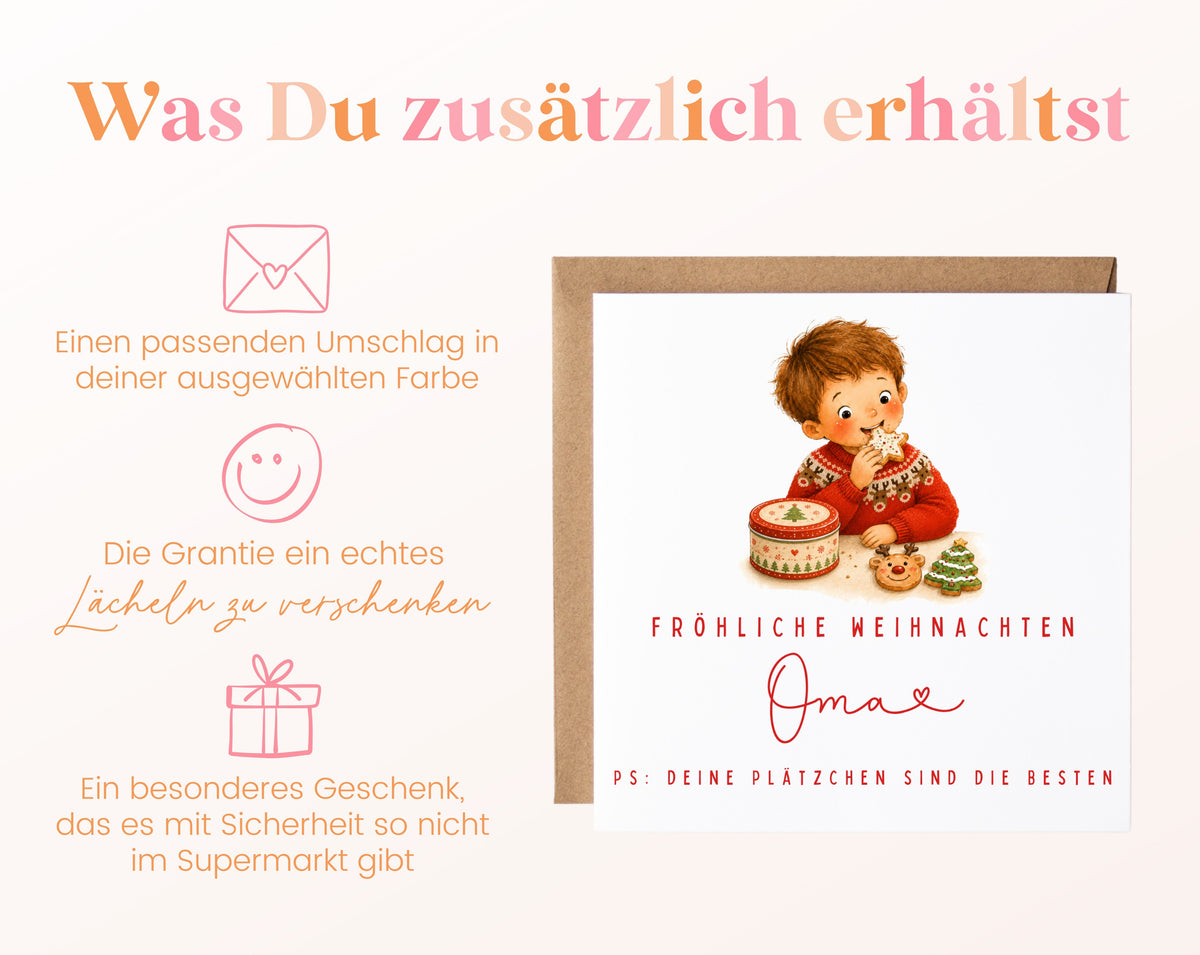 Personalisierbare Weihnachtskarte – Motiv 10