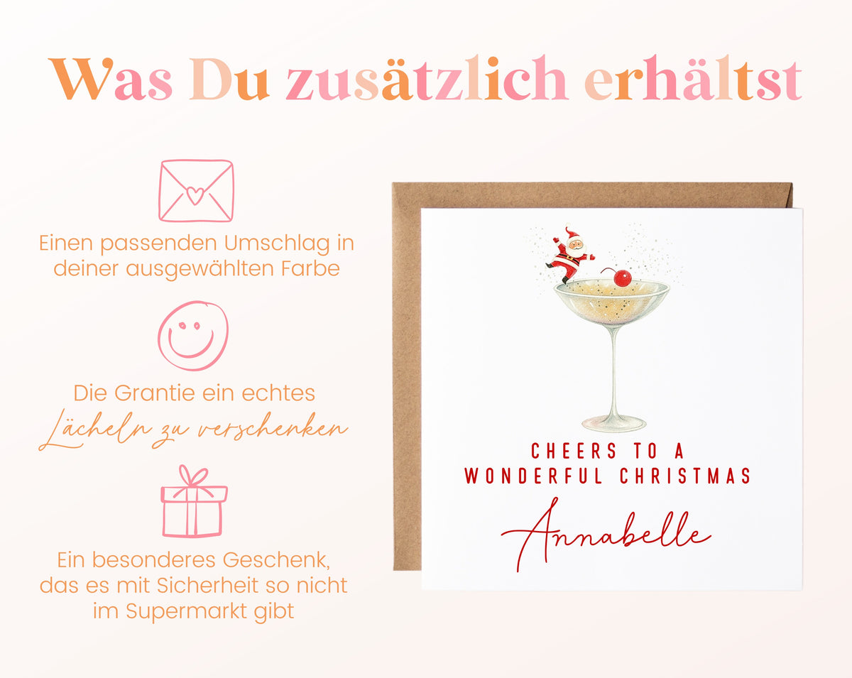 Weihnachtskarte – Santa im Cocktailglas – 06_zusaetzlich