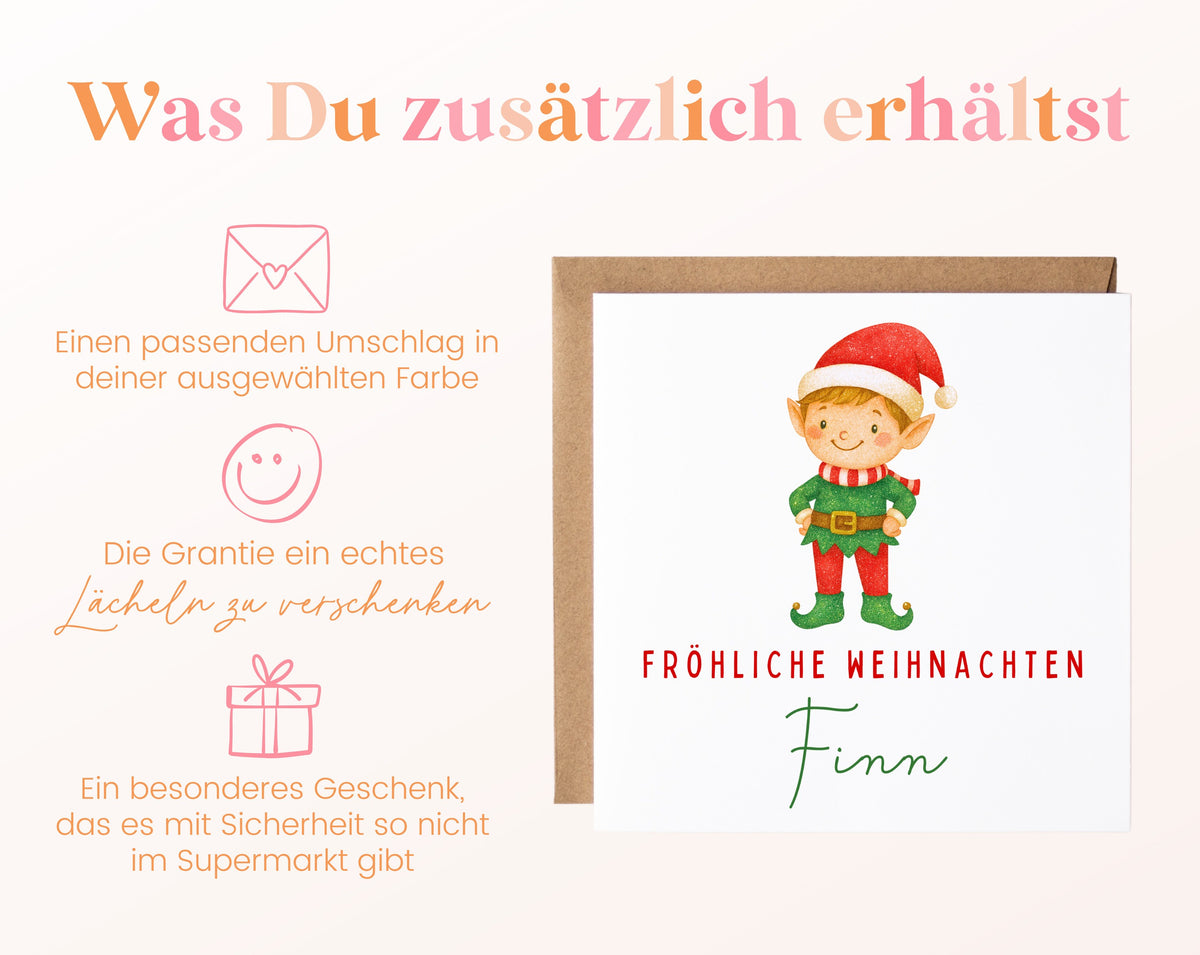 Weihnachtskarte – Weihnachtself – 06_zusaetzlich
