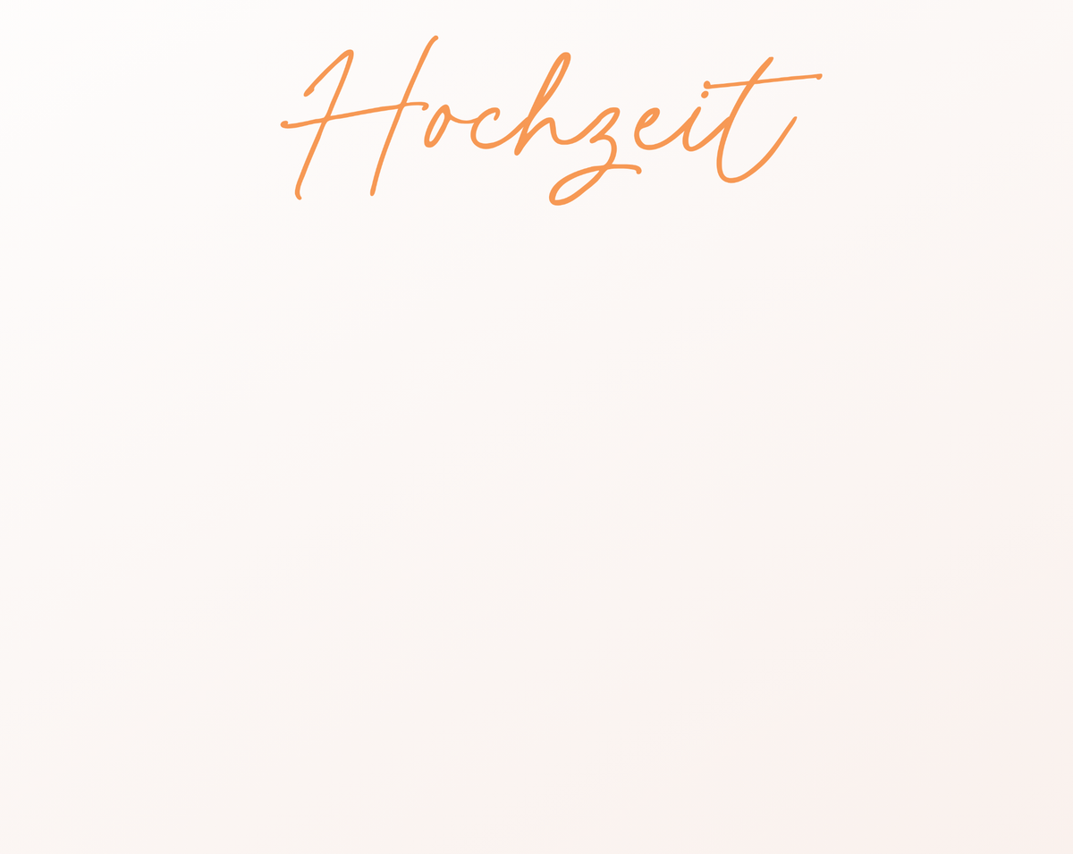Hochzeit