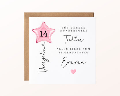 Geburtstagskarte für unsere Tochter