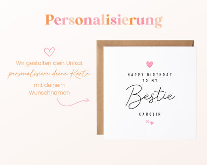 Geburtstagskarte Bestie mit Wunschname