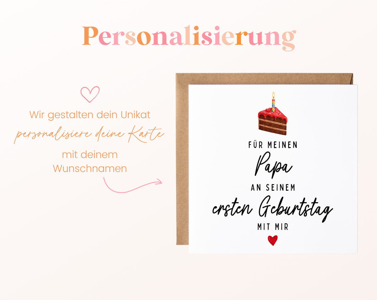 Personalisierungsbeispiel mit Papa als Wunschname