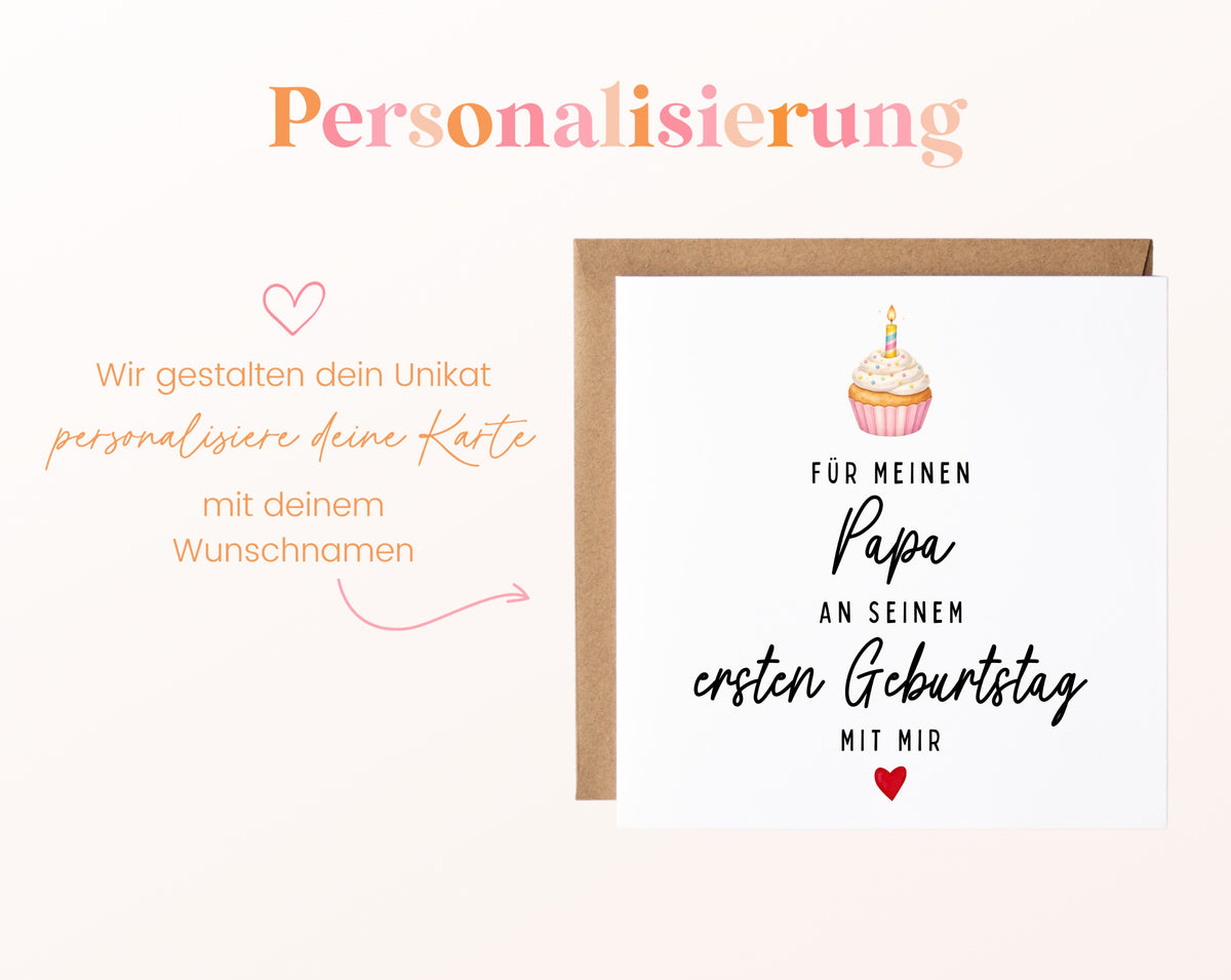 Personalisierungsbeispiel mit Papa als Wunschname
