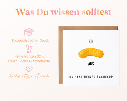 Bachelorkarte – Ich flippe aus, du hast deinen Bachelor – Produktinformationen
