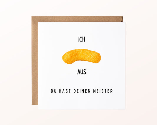 Meisterkarte – Ich flippe aus, du hast deinen Meister – Kartenmotiv