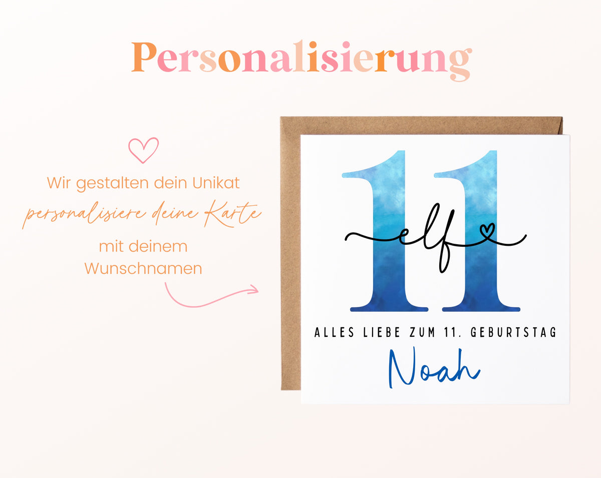 11. Geburtstag – Namenspersonalisierung