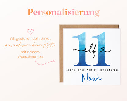 11. Geburtstag – Namenspersonalisierung