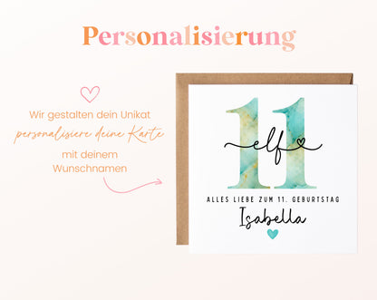 11. Geburtstag – Namenspersonalisierung