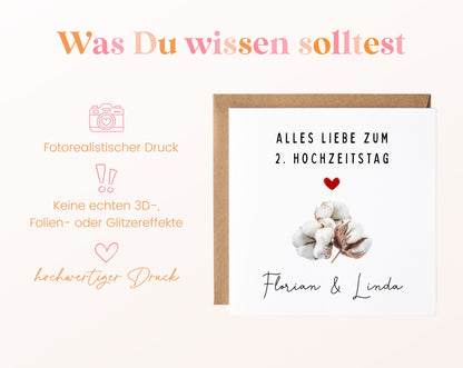 Hinweise zum Druck der Baumwollzweig-Karte
