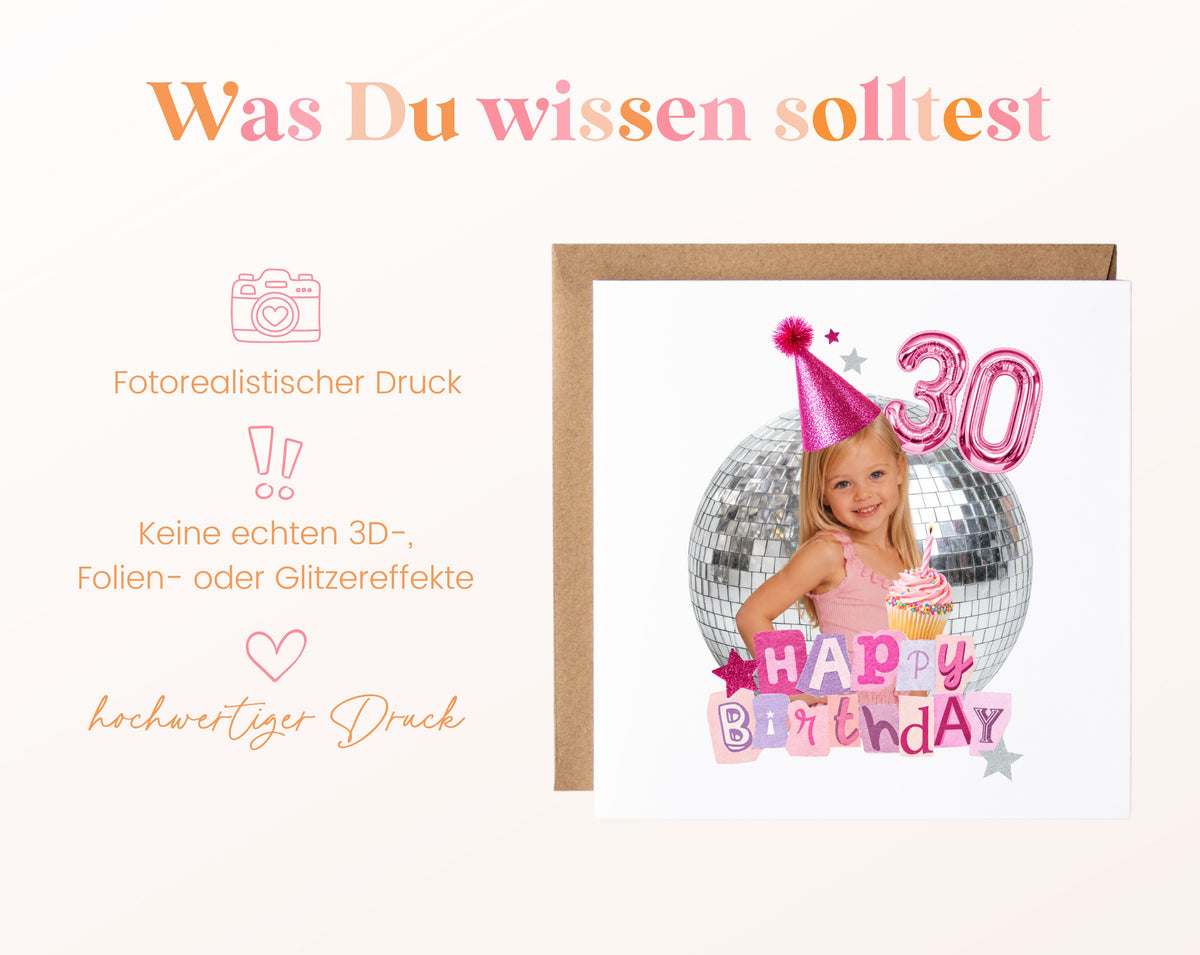 Wichtige Informationen zur gedruckten Fotokarte