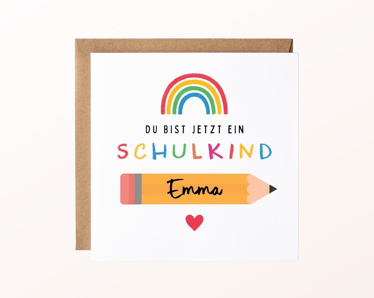 Personalisierte Einschulungskarte – Kartenmotiv