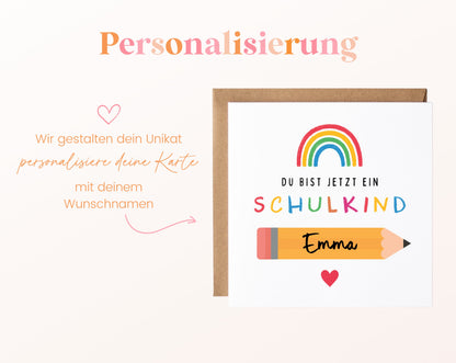 Personalisierte Einschulungskarte – Wunschname personalisieren