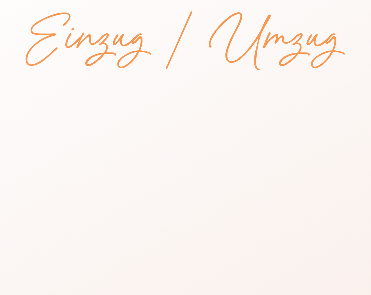Einzug Umzug