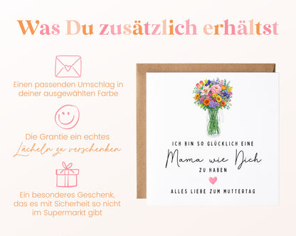 Grußkarte mit passendem Umschlag