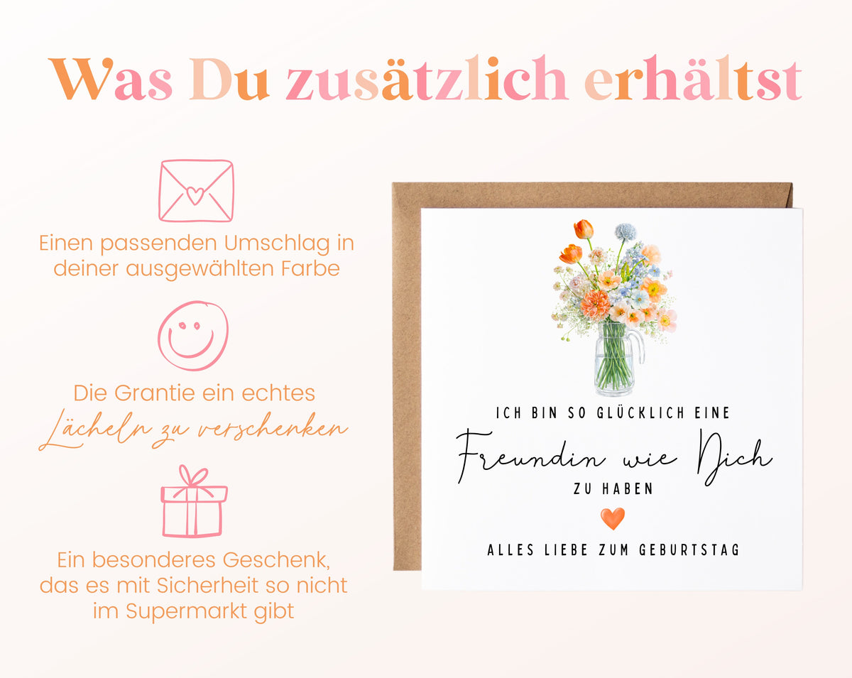 Grußkarte mit passendem Umschlag