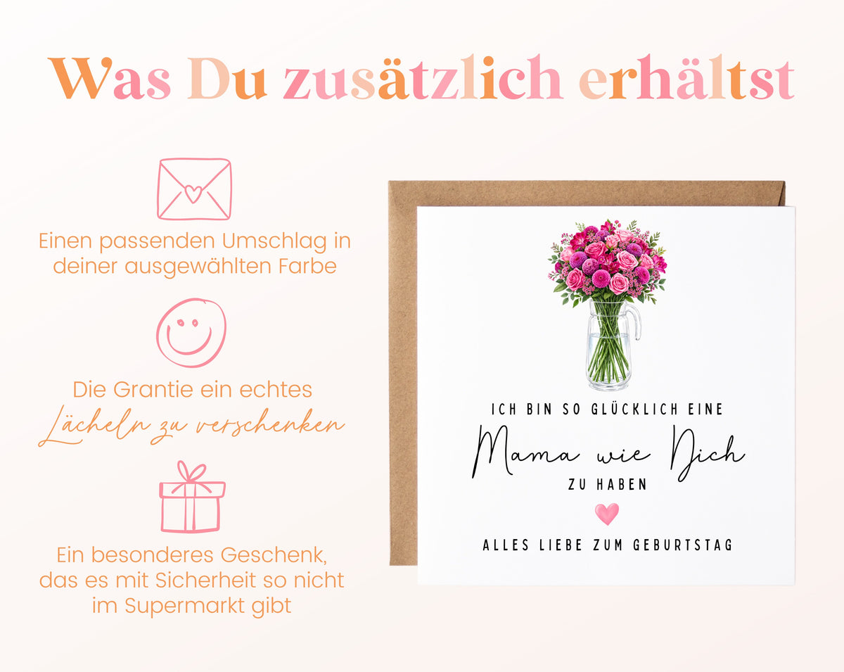 Grußkarte mit passendem Umschlag