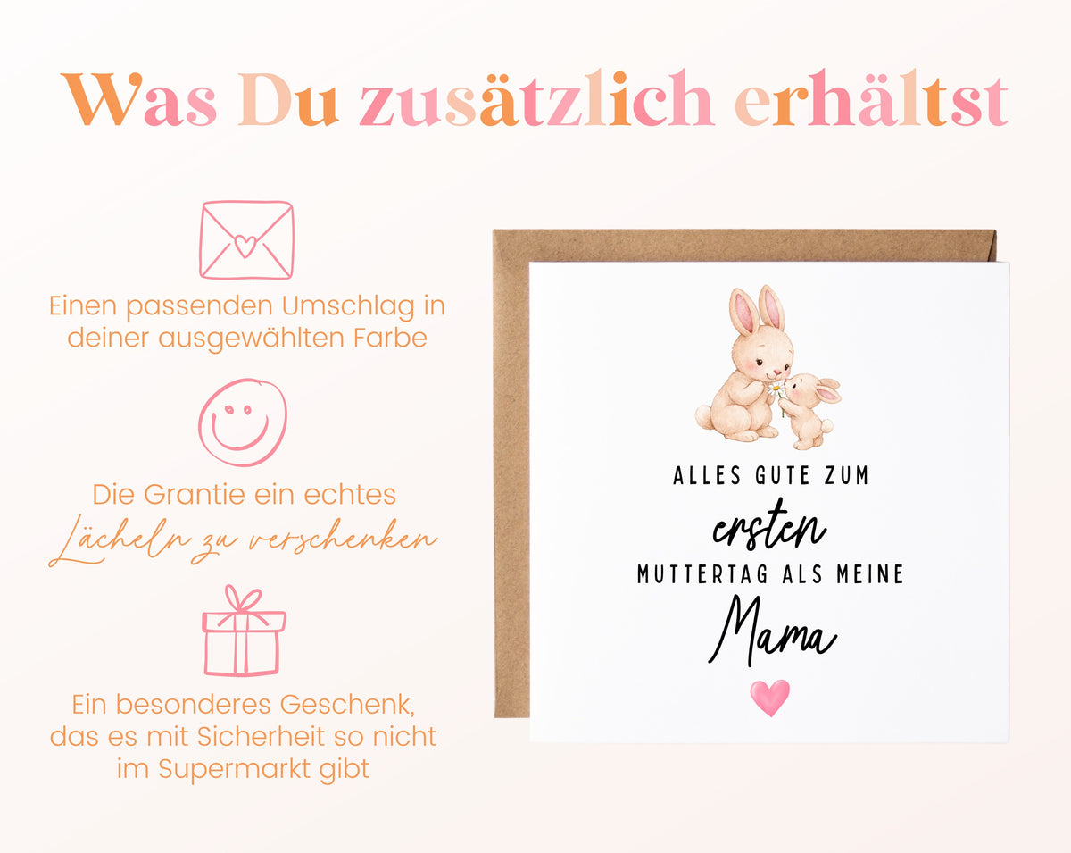 Grußkarte mit passendem Umschlag