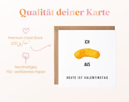 Valentinstag-Flipkarte auf 300 g/m² FSC-zertifiziertem Papier