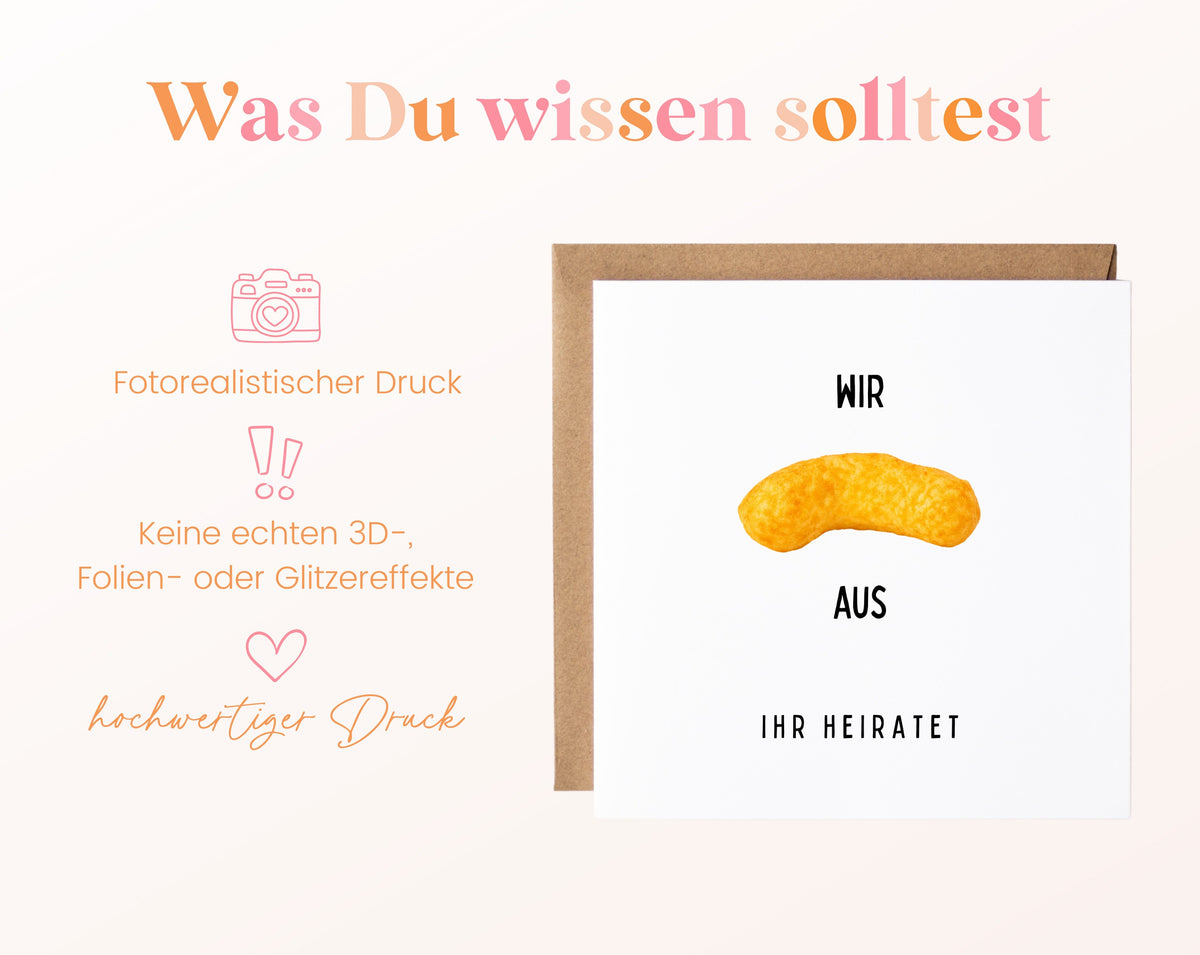 Hochzeit-Flipkarte: fotorealistischer Druck ohne echte 3D-Effekte