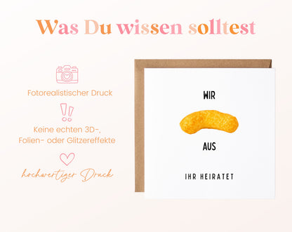 Hochzeit-Flipkarte: fotorealistischer Druck ohne echte 3D-Effekte