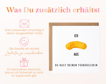 Führerscheinkarte inklusive passendem Umschlag