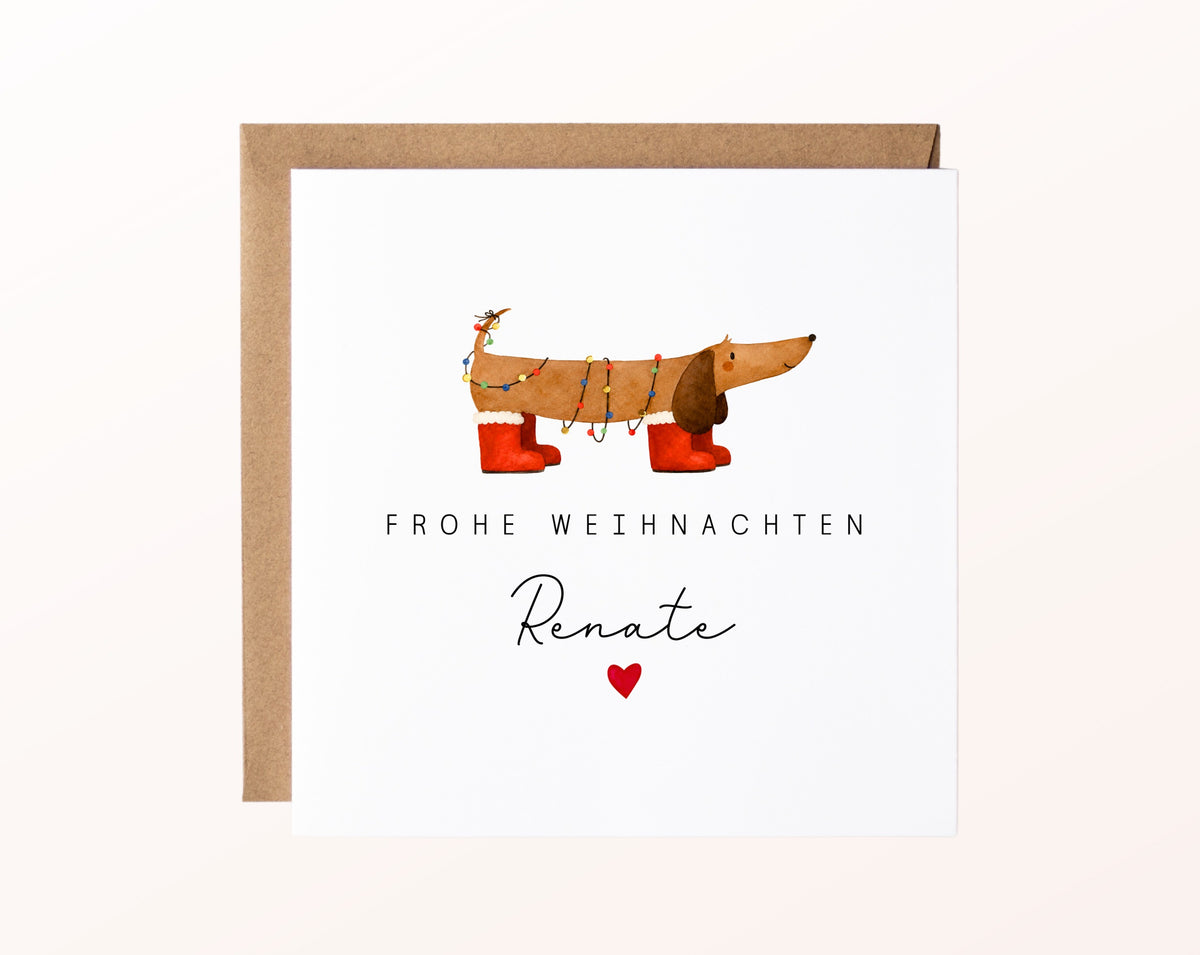 Personalisierbare Weihnachtskarte – Motiv 39