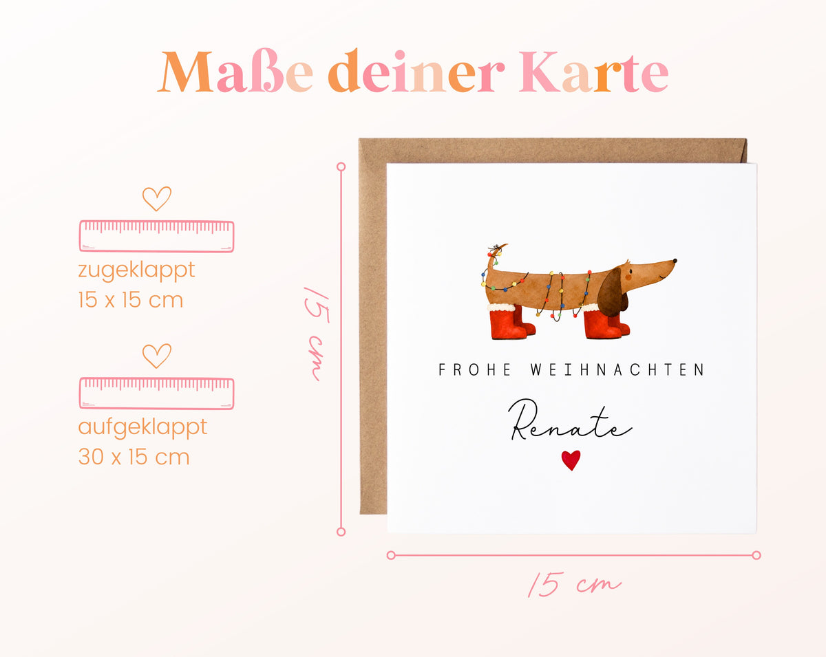 Personalisierbare Weihnachtskarte – Motiv 39