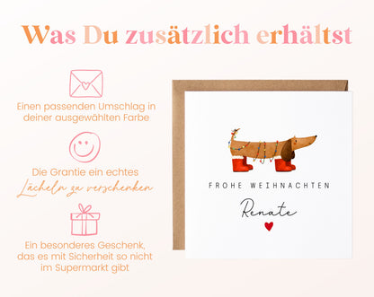 Personalisierbare Weihnachtskarte – Motiv 39