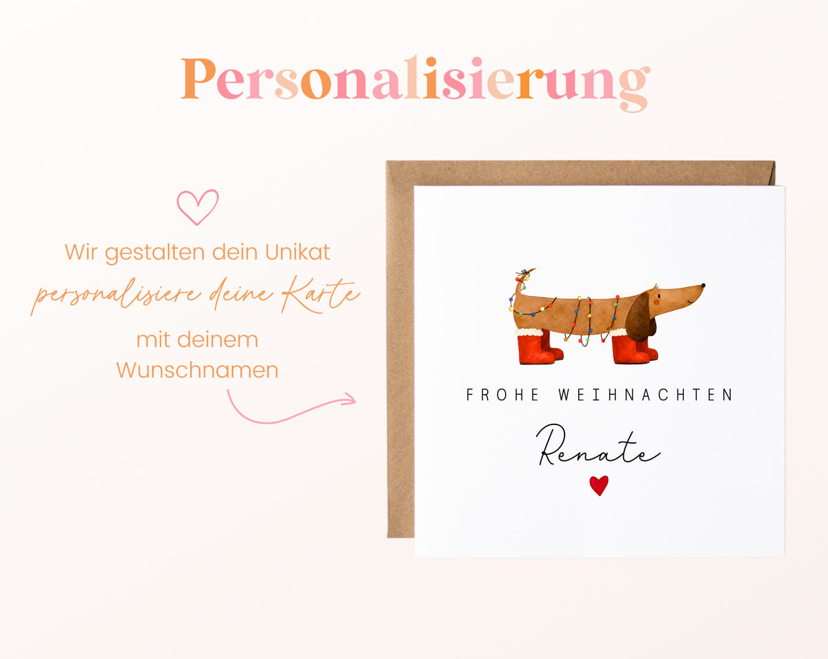Personalisierbare Weihnachtskarte – Motiv 39