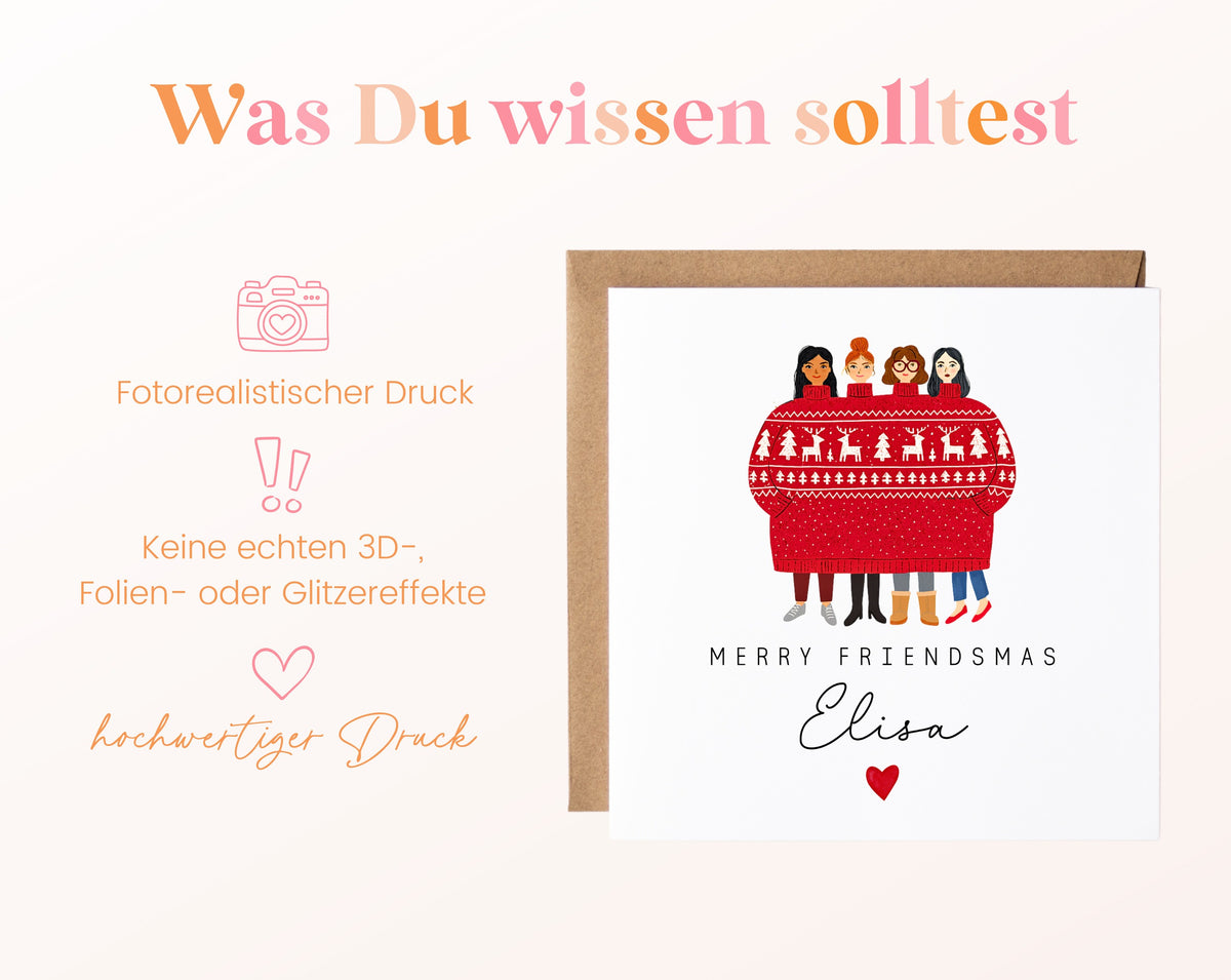 Personalisierbare Weihnachtskarte – Motiv 41