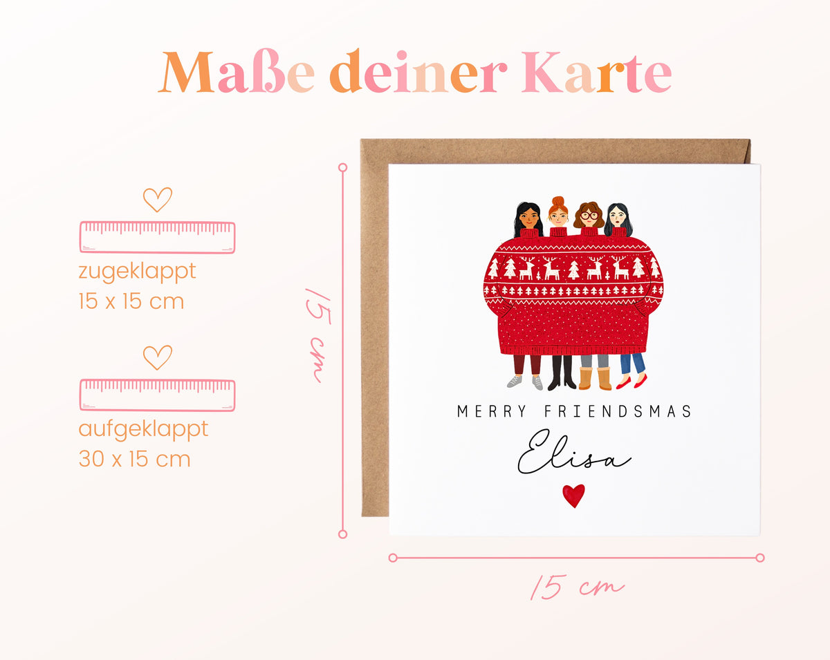 Personalisierbare Weihnachtskarte – Motiv 41