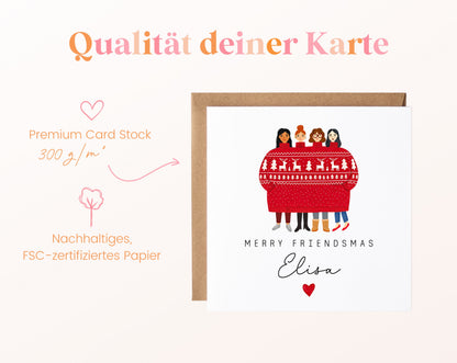 Personalisierbare Weihnachtskarte – Motiv 41