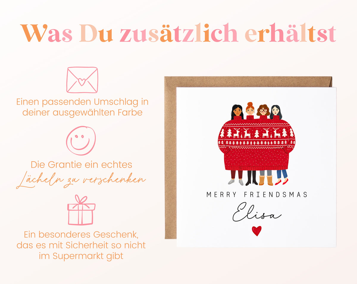 Personalisierbare Weihnachtskarte – Motiv 41