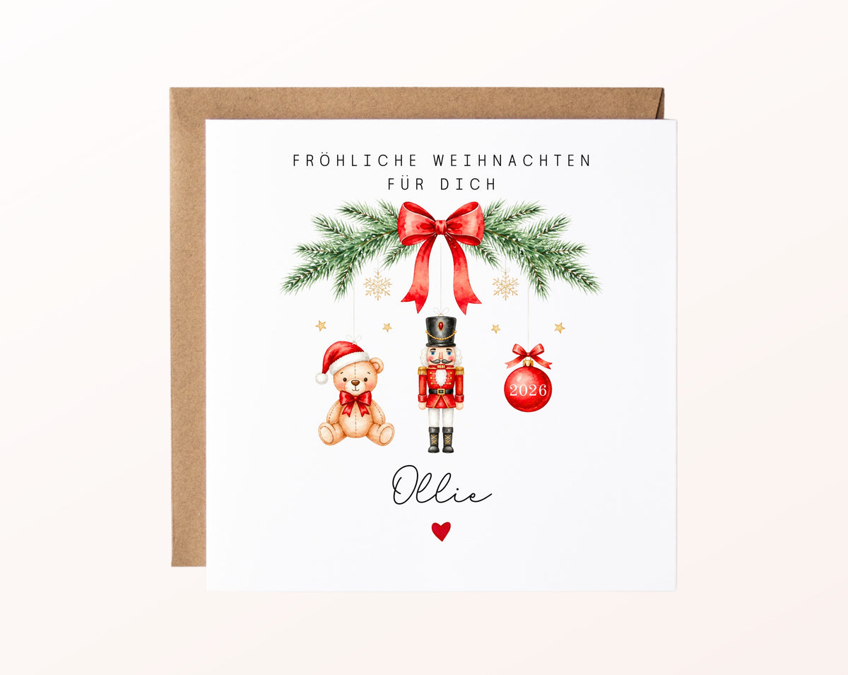 Personalisierbare Weihnachtskarte – Motiv 54