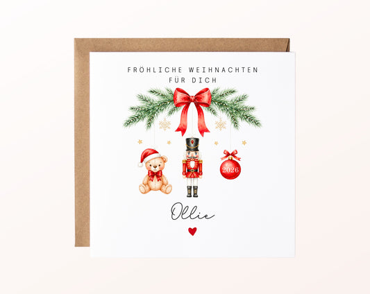 Personalisierbare Weihnachtskarte – Motiv 54