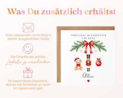Personalisierbare Weihnachtskarte – Motiv 54