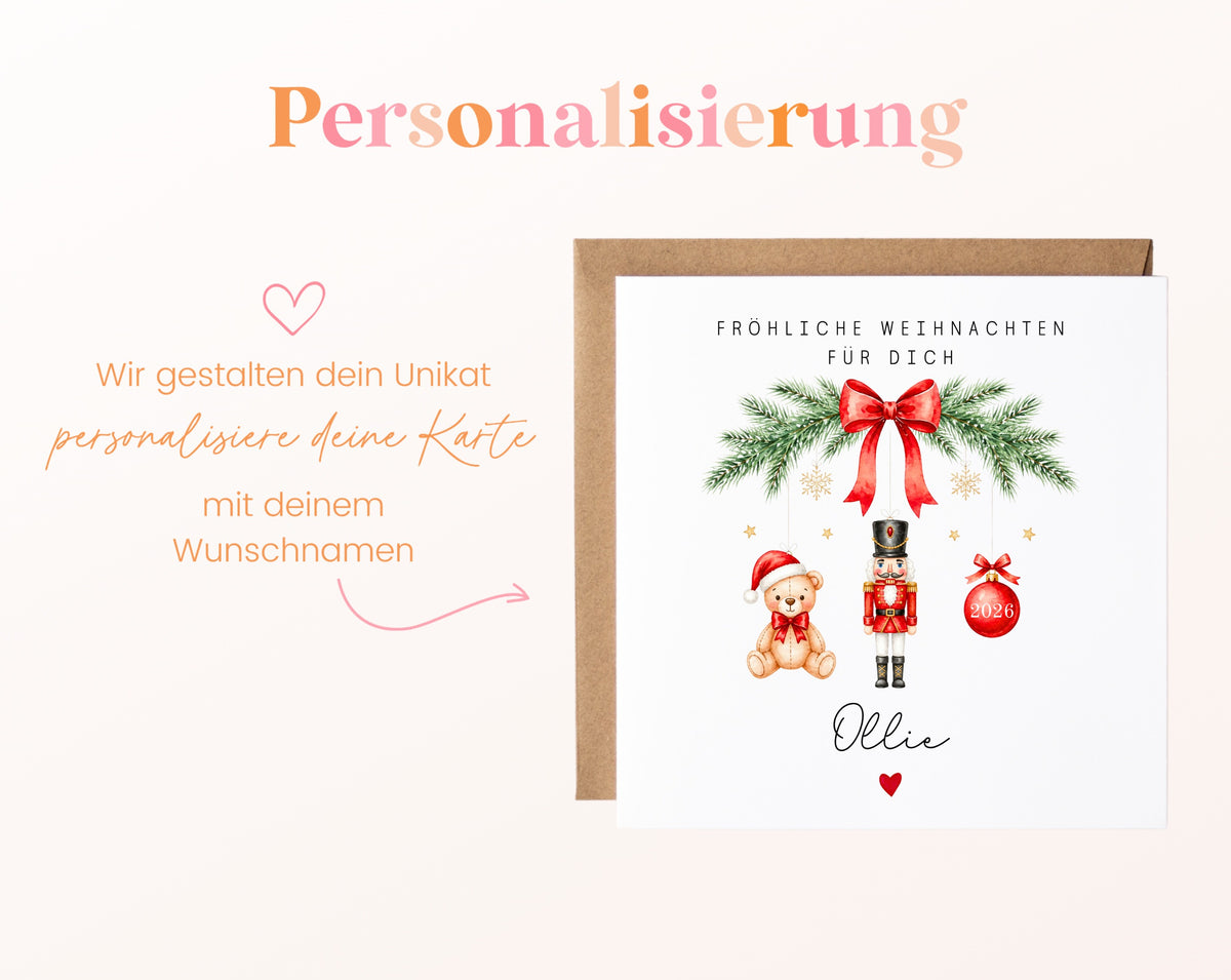 Personalisierbare Weihnachtskarte – Motiv 54