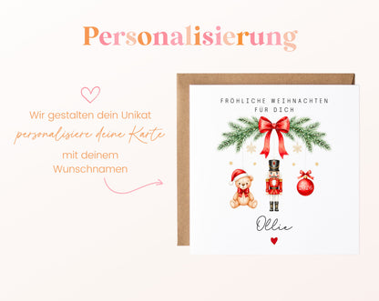 Personalisierbare Weihnachtskarte – Motiv 54