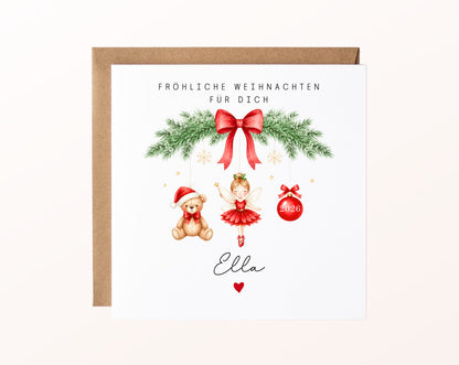 Personalisierbare Weihnachtskarte – Motiv 57