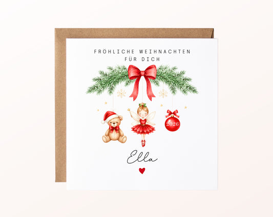 Personalisierbare Weihnachtskarte – Motiv 57