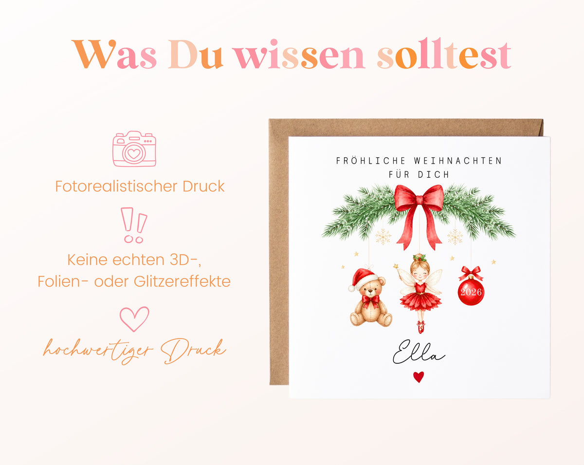 Personalisierbare Weihnachtskarte – Motiv 57