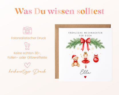 Personalisierbare Weihnachtskarte – Motiv 57
