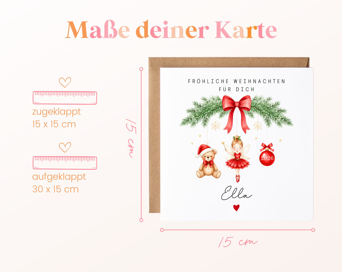 Personalisierbare Weihnachtskarte – Motiv 57